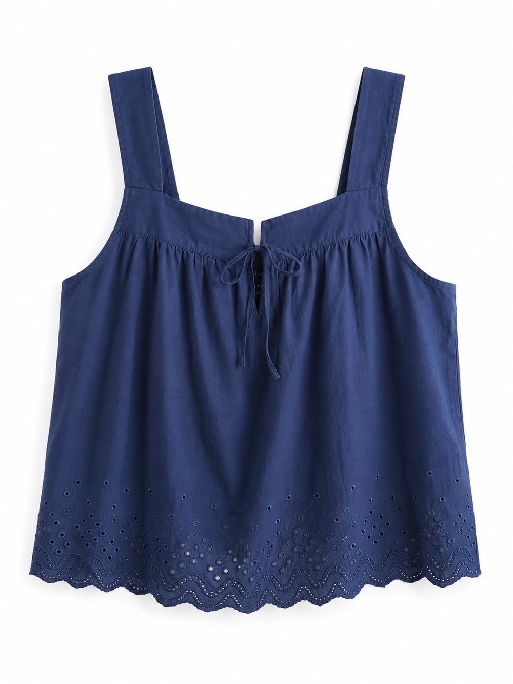torrid Navy Eyelet Tie-Front Cami Sz 2X